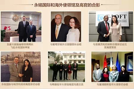 合影 永铭国际被评为2014年度“华南地区优秀移民留学顾问机构”